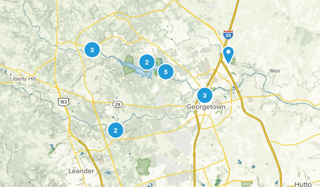 Georgetown, Texas Map
