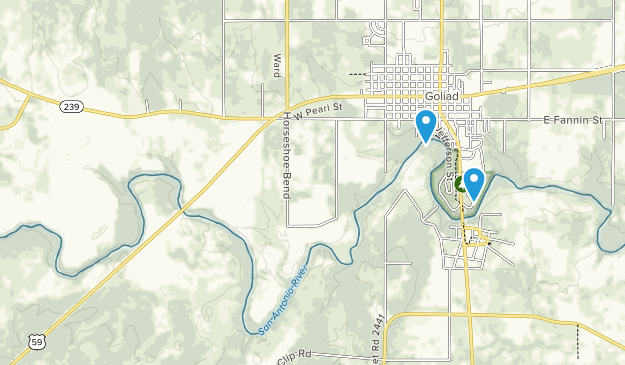 Goliad, Texas Map