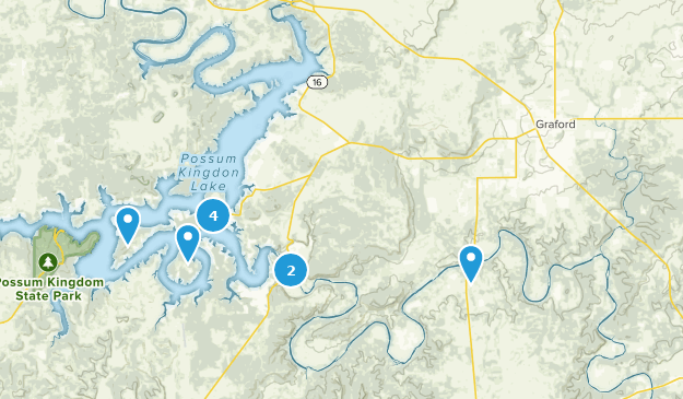 Graford, Texas Map