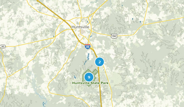 Huntsville, Texas Map