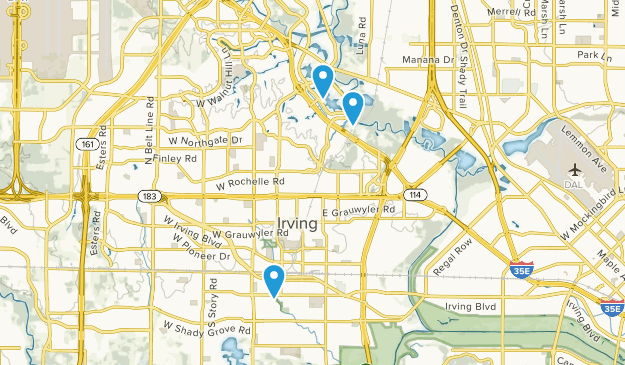 Irving, Texas Map