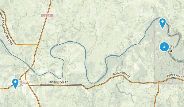 Johnson City, Texas Map