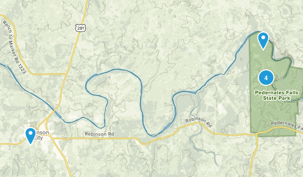 Johnson City, Texas Map