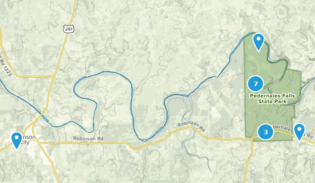 Johnson City, Texas Map