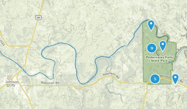 Johnson City, Texas Map