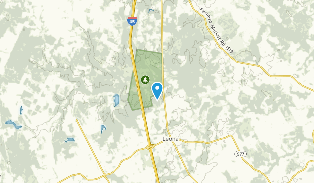 Leona, Texas Map