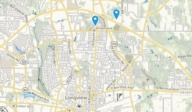 Longview, Texas Map