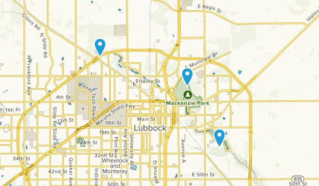 Lubbock, Texas Map