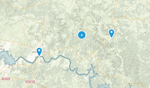 Marble Falls, Texas Map