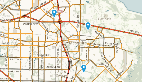 Mesquite, Texas Map