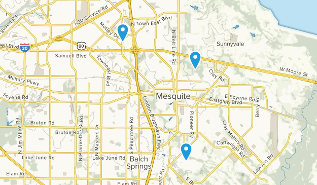 Mesquite, Texas Map