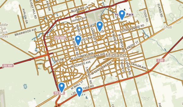 Midland, Texas Map