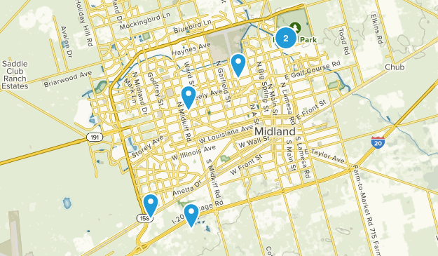 Midland, Texas Map