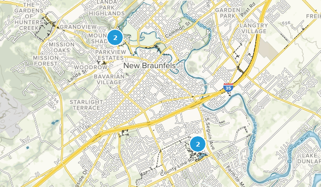 New Braunfels, Texas Map
