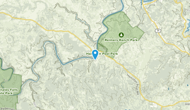 Round Mountain, Texas Map