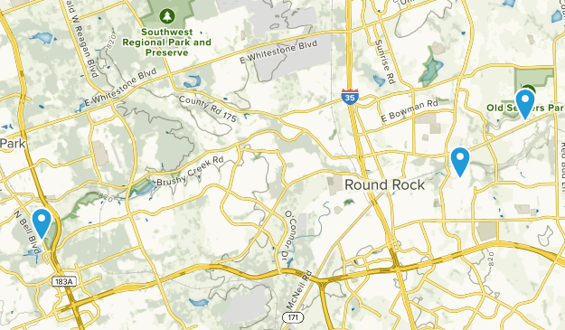 round rock texas county map