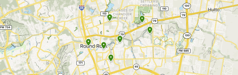 round rock texas county map