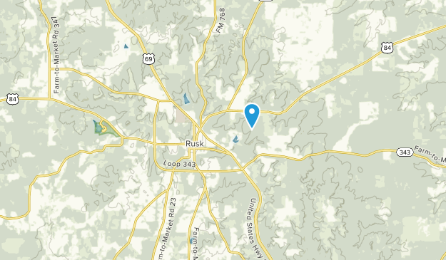 Rusk, Texas Map