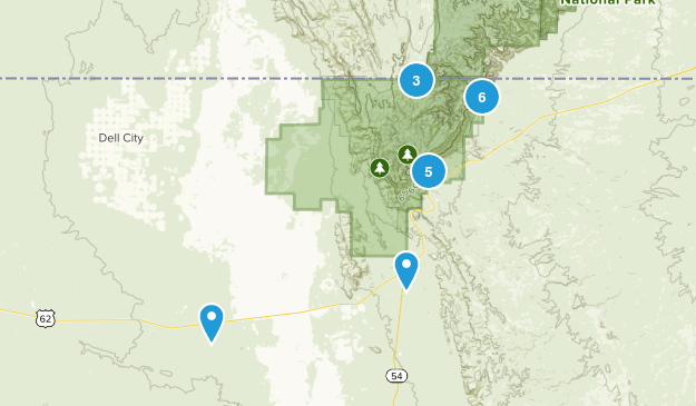 Salt Flat, Texas Map