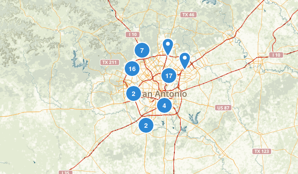 San Antonio, Texas Map