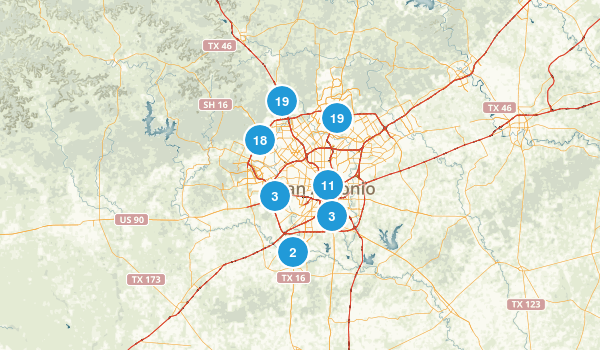 San Antonio, Texas Map