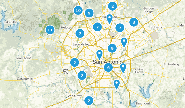 San Antonio, Texas Map