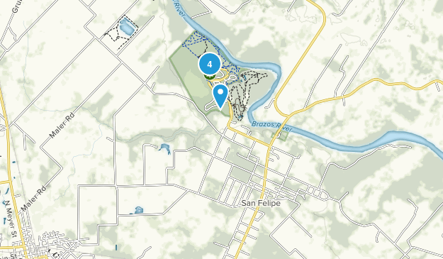 San Felipe, Texas Map