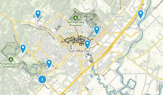 San Marcos, Texas Map