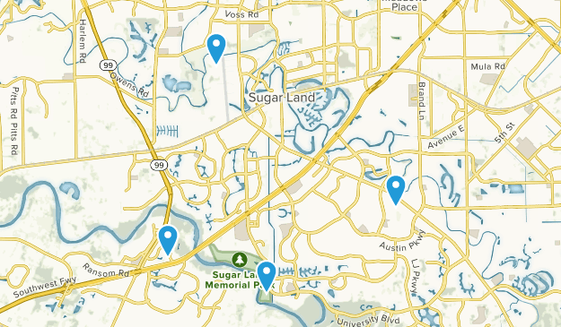 Sugar Land, Texas Map