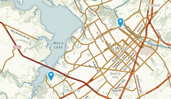 Waco, Texas Map