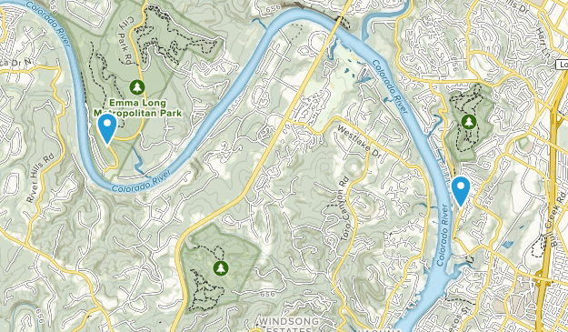 West Lake Hills, Texas Map