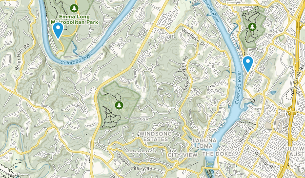 West Lake Hills, Texas Map