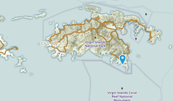 St John, United States Virgin Islands Map