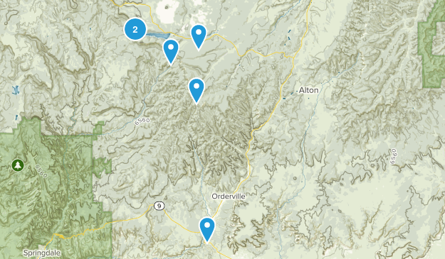 Alton, Utah Map