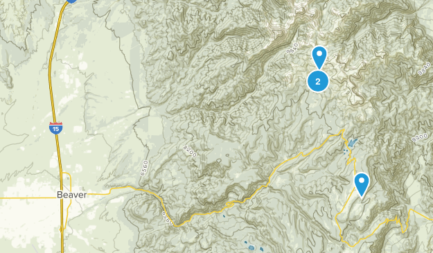 Beaver, Utah Map