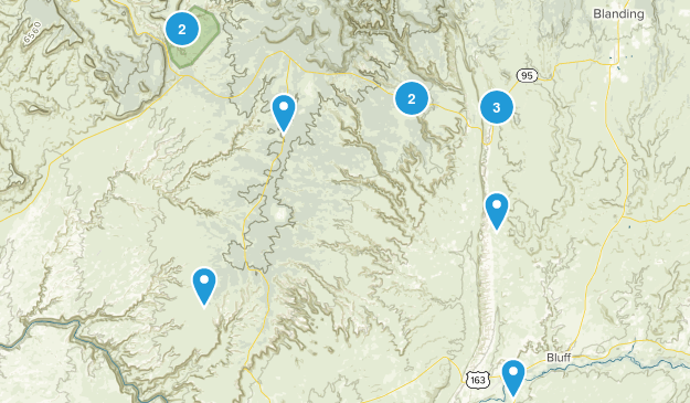 Bluff, Utah Map