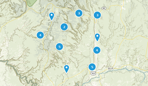 Bluff, Utah Map