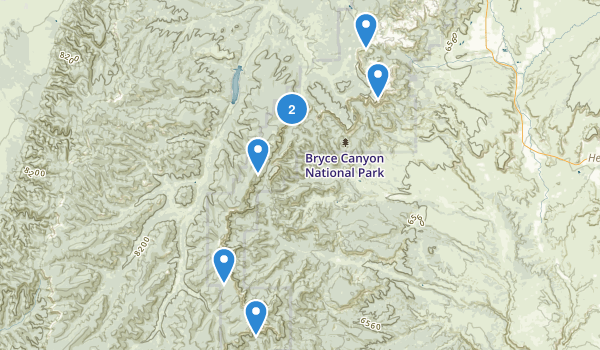 map of bryce canyon national park utah