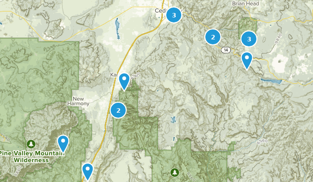 Cedar City, Utah Map