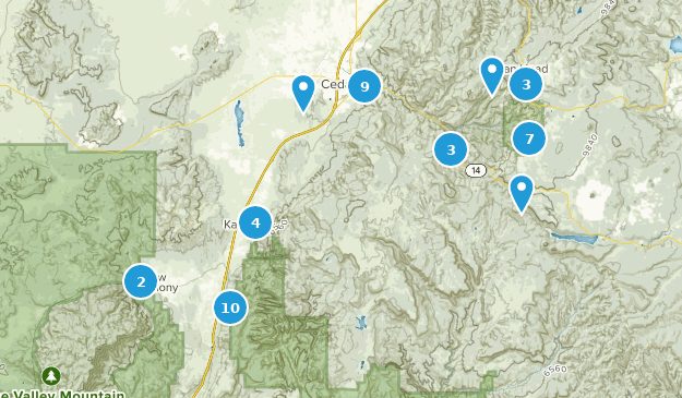 Cedar City, Utah Map