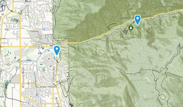 Cedar Hills, Utah Map