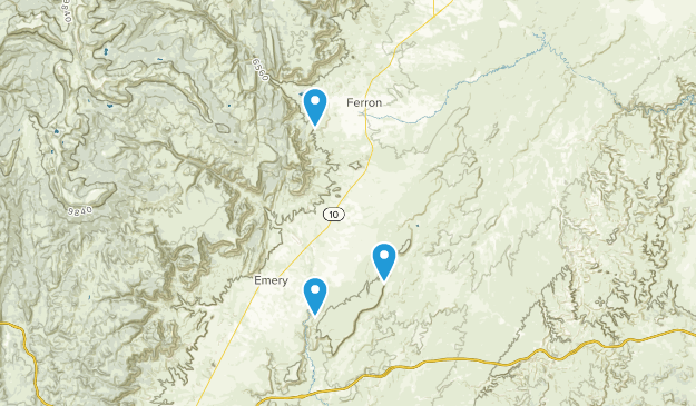 Ferron, Utah Map