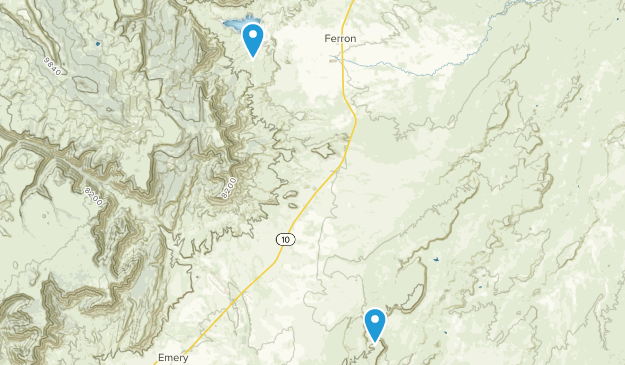 Ferron, Utah Map