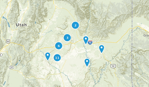 Green River, Utah Map