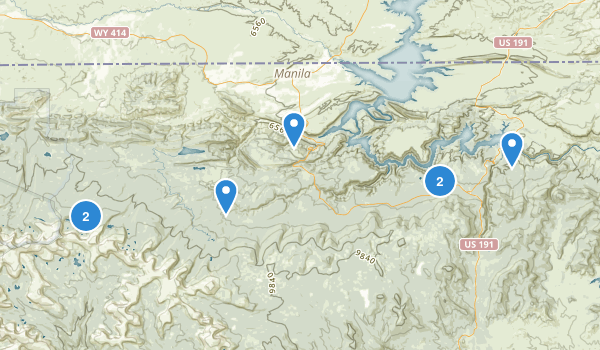 Manila, Utah Map