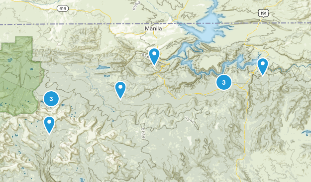 Manila, Utah Map