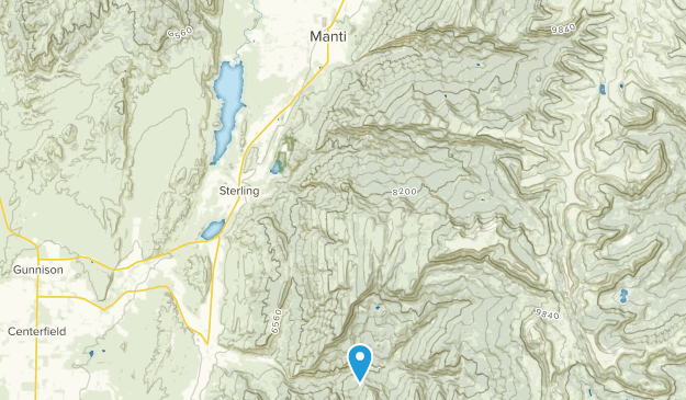 Manti, Utah Map