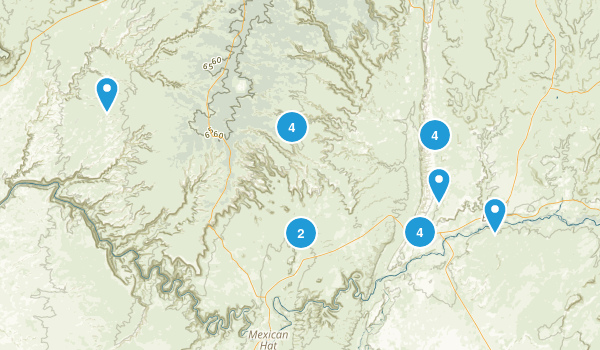 Mexican Hat, Utah Map