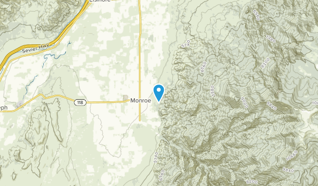 Monroe, Utah Map