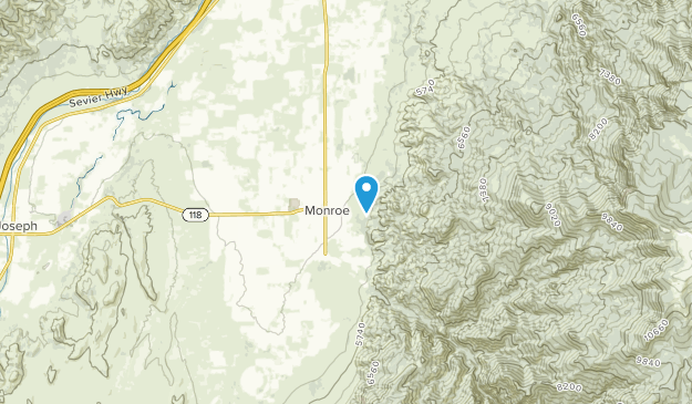 Monroe, Utah Map